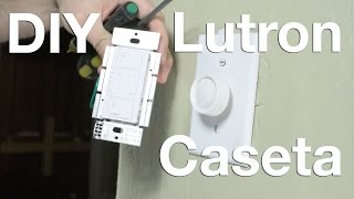 Lutron Caseta Dimmer Installation for a Beginner [upl. by Joshia246]