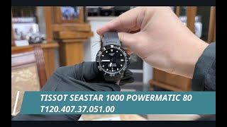 Tissot Seastar 1000 Powermatic 80 T120 407 37 051 00 [upl. by Ykcor]