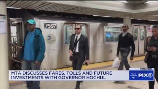 MTA discusses fares tolls and future projects with riders and Governor Hochul [upl. by Kimmi]