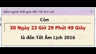 VBNET  Hướng dẫn code đồng hồ đếm ngược thời gian đến Tết Âm Lịch 2016  Bằng C [upl. by Ahseram643]