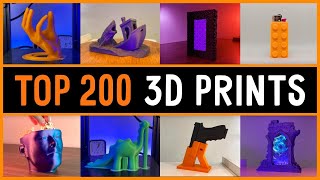 Top 200 BEST 3D Prints with Satisfying Timelapse  Recap 2023 [upl. by Adnaerb]