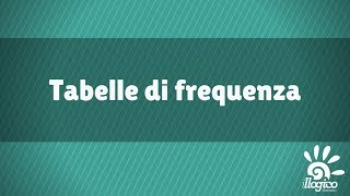 Tabelle di frequenza [upl. by Hauck235]