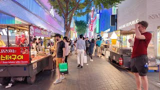 Myeongdong Seoul 🇰🇷 South Korea  Street Food amp Shopping Street  City Tour  Virtual Walking 2024 [upl. by Yovonnda]