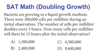 SAT Math Doubling Growth [upl. by Micco673]