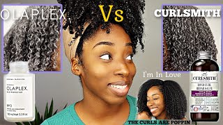 CURLSMITH Bond Curl Vs OLAPLEX 3  Bond Treatment Results on TYPE 4 Heat Damaged Natural Hair [upl. by Settle]