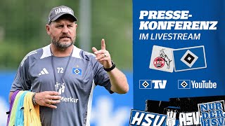 RELIVE PRESSEKONFERENZ MIT STEFFEN BAUMGART I 1 Spieltag I 1 FC Köln vs HSV [upl. by Hannad]