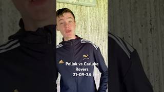 Pollok vs Carluke Rovers 210924 [upl. by Eremehc]