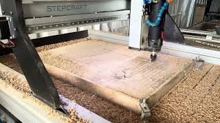 Stepcraft M1000 black edition shredding Ash wood [upl. by Hnahym]