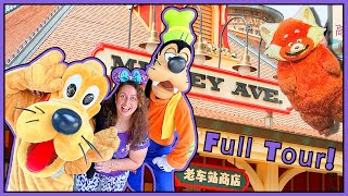 No Main Street USA Full Tour of SHANGHAI DISNEYLANDs Mickey Avenue 2024  New Show amp Parade [upl. by Sidnarb592]