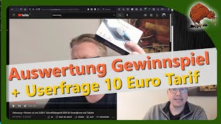 Auswertung Gewinnspiel für USBCNetzteil  Userfrage Tarif für 10 Euro [upl. by Aneladgam]