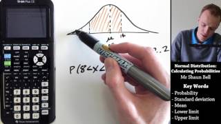 Normal Distribution Calculating Probabilities TI 84 Plus CE [upl. by Claud]