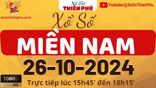 Xổ Số Miền Nam 26102024  Trực Tiếp XSMN Thứ 7 Ngày 26 Tháng 10  Xổ Số Thiên Phú [upl. by Libna682]