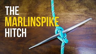 How to Tie the MARLINSPIKE HITCH in 60 SECONDS  How to Tie a Hitch Knot [upl. by Lalib]