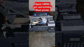 Epson L8050 pvc card printing Wash printer [upl. by Nairadal701]