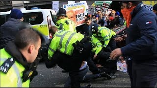 Protest outside High Commission of India in London turns violent [upl. by Riancho]