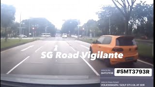 25jan2023 Seletar west link SMT3793R vw golf gti Fail to confirm to red light signal [upl. by Ennylyak]