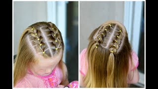 Front Pull Through Braids  How to Take Out Elastic Styles [upl. by Nomyt502]