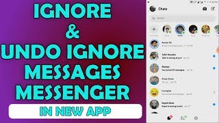 How to See and Remove Ignored Messages on Messenger [upl. by Soalokcin416]