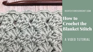 Blanket Stitch  How to Crochet [upl. by Laurena652]