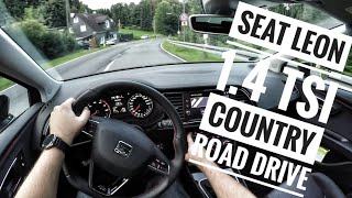 Seat Leon 14 TSI FR 2017  POV Country Road and City Drive [upl. by Nairoc]