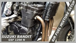 Suzuki Bandit GSF 1200 N  Basic Air Fuel Ratio Setup HD [upl. by Rihana]