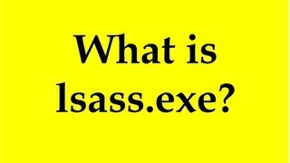 What is lsassexe [upl. by Salene]