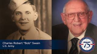 Charles Robert quotBobquot Swain Reflects on the 75th Anniversary of VE Day [upl. by Neret221]