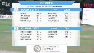 Holmesdale CC 1st XI v Broadstairs CC 1st XI [upl. by Beeson]