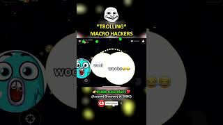 TROLLING MACRO HACKERS Would you fall for this Agario Mobile shorts [upl. by Sissie]