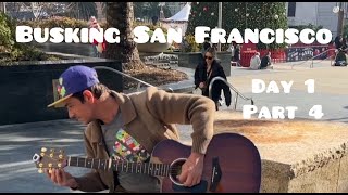 Button the Busker ONE MAN BAND Busking San Francisco Day 1 Part 4 [upl. by Trow]