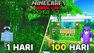 100 Hari Di Minecraft Hardcore Tapi Jungle Only [upl. by Osicnarf]