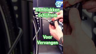 Remblokken Schijfrem Voor Vervangen Voor Veilig Remmen fietsreparatie fietsenmaker [upl. by Erwin776]