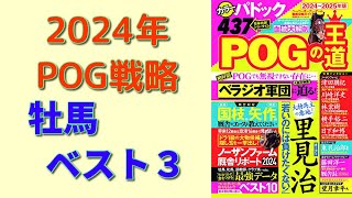 【POG】ドラフト直前情報「いよいよ牡馬のベスト3」大発表！【POGの王道】 [upl. by Lamson]