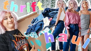 TRENDY SUMMER THRIFT STORE HAUL [upl. by Redfield509]