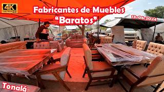 Tonalá Fabricantes de Muebles Baratos estacionamiento la feria para decorar exportar o negocio [upl. by Nonnarb]