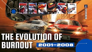 The Evolution of Burnout Video Games 20012008  Crash Montage [upl. by Phylys]