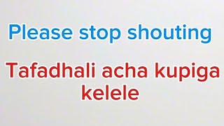 BASIC POLITE WORDS TO USE DAILY IN SWAHILI BOTH AT HOME AND WORK PLACE [upl. by Hnao]