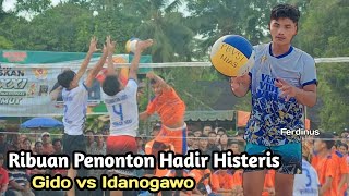 Hysterical crowd noise at PORKAB NIAS 2023 volleyball final Gido vs Idanogawo [upl. by Nidak]