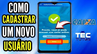 Como criar usuário e senha de acesso do app caixa [upl. by Weinberg]