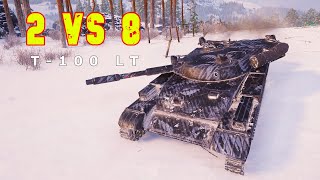 World of Tanks T100 LT  2 VS 8 [upl. by Granger]