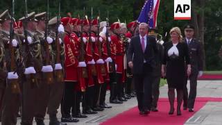 Erdogan arrives for two day visit to Croatia [upl. by Shaughnessy]