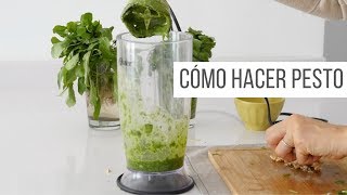 CÓMO HACER PESTO  RECETA SUPER FÁCIL [upl. by Koller]