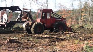 Deere 548G Skidder In Action [upl. by Nraa]