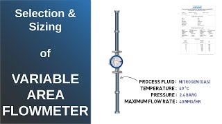 Selection and Sizing of Variable Area Flowmeter  Simple Science [upl. by Ringo]