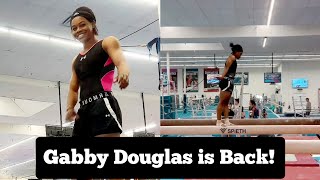 Gabby Douglas shows trainings skills towards her Gymnastics Comeback [upl. by Hernando717]