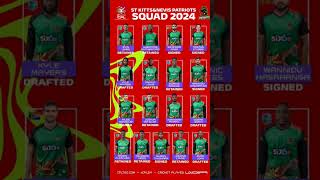 CPL 2024  St Kitts Navis amp Patriots official squad  Full players list  CPL players draft cpl [upl. by Sadowski]