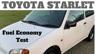 Toyota Starlet Glanza Fuel Economy Test  RON 91 ULP [upl. by Nanni]