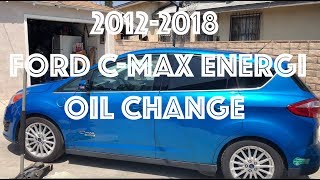 20122018 Ford C Max Energi Oil Change Its So simple Livin Life with Rick amp Jerre [upl. by Annawyt]