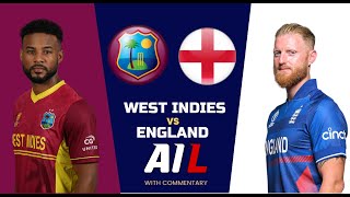 West Indies v England ENG vs WI 1st T20 2023 MATCH LIVE CRICKET SCORES amp COMMENTARY [upl. by Hgielra]