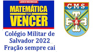 Prova Colégio Militar do SALVADOR CMS 2022 2023 questão 01 [upl. by Nylave257]